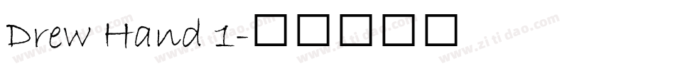 Drew Hand 1字体转换
